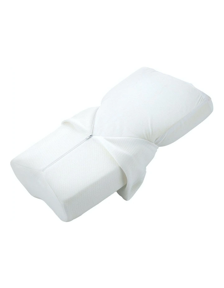 Gel-Infused Contoured Memory Foam Pillow Twin Pack - Image 4