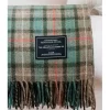 Heritage Collection Recycled Wool Scottish Tartan Blanket In Hunter