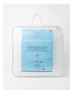 Heritage Organic Cotton Cover Quilt In White