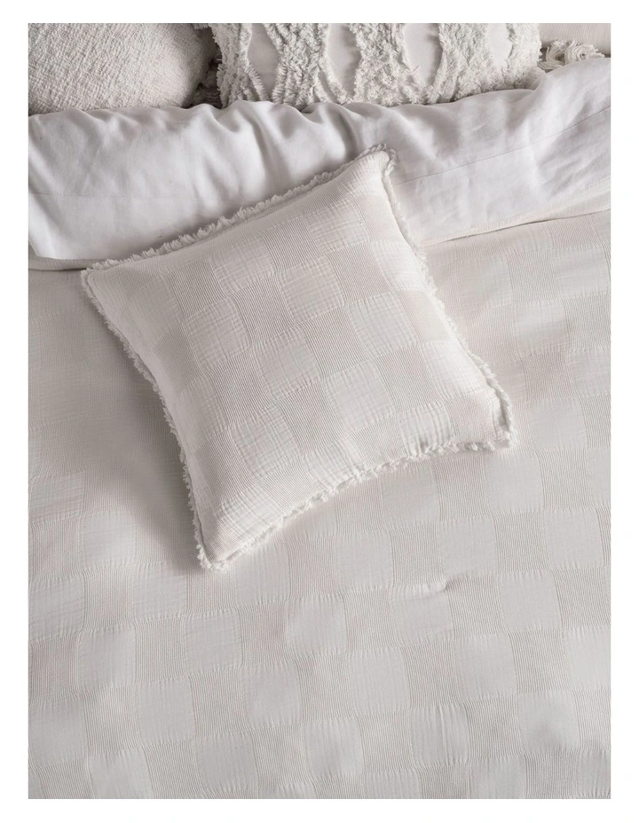 Linen House Capri Cushion In White - Image 2