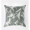 Calma Palm Leaf Print Cushion 50x50 Cm In Green
