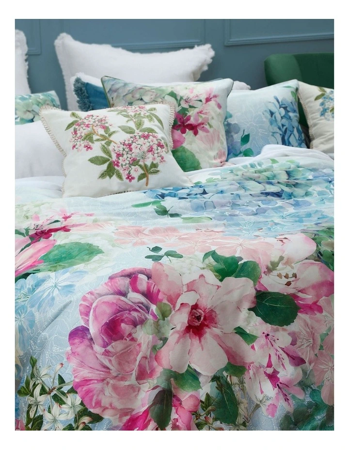 Posy Cushion In White/Pink - Image 2