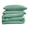 Double Duvet Cover Quilt Set In Green