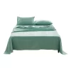Double Bed Sheets Set In Green