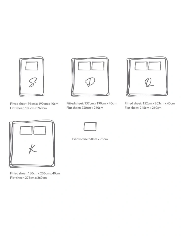 Bed Sheets Set Double Flat Cover Pillow Case In Pink - Image 2