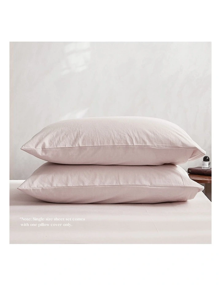 Single Size Bed Sheets Set In Purple - Image 3