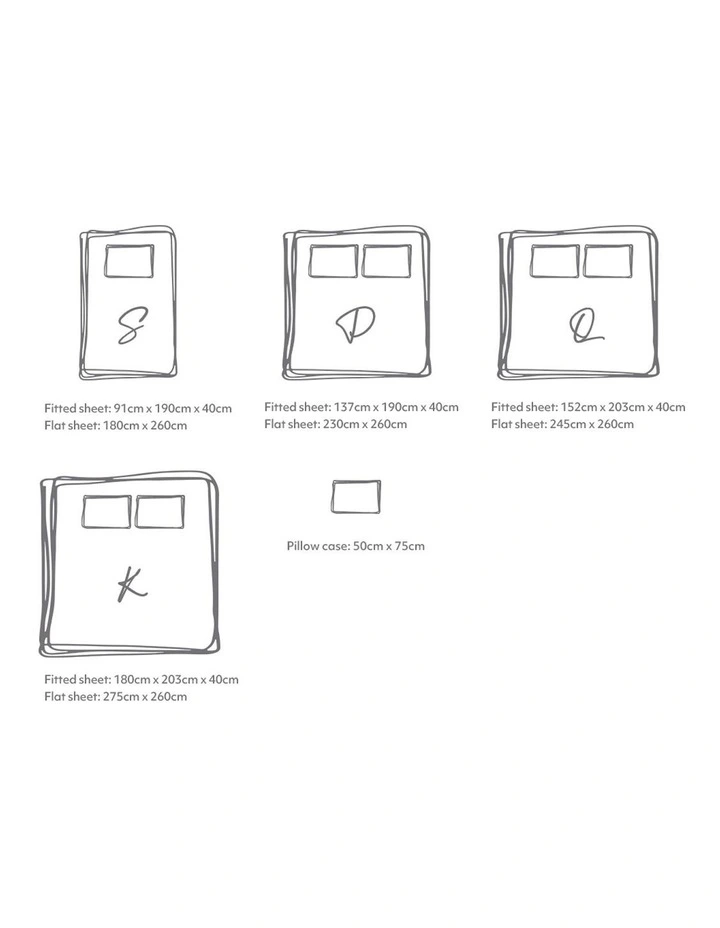 Single Size Bed Sheets In White - Image 2