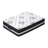 King Single Mattress Euro Top In White/Black
