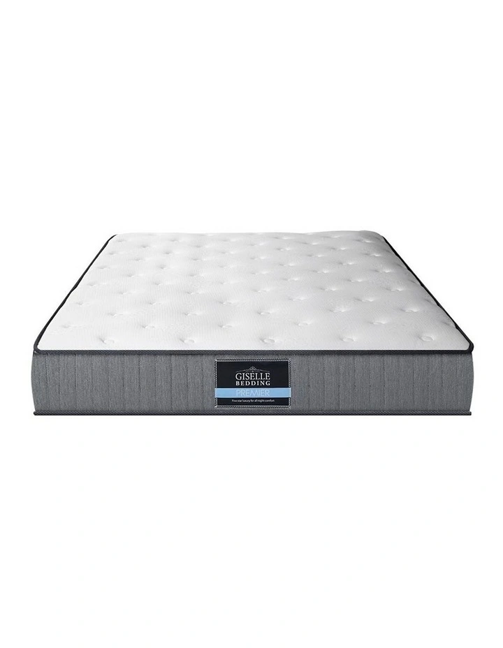 Queen Mattress Extra Firm Pocket Spring Mattress In White - Image 2