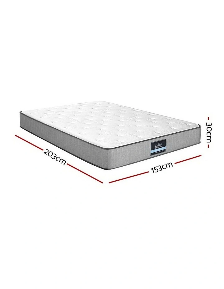 Queen Mattress Extra Firm Pocket Spring Mattress In White - Image 3