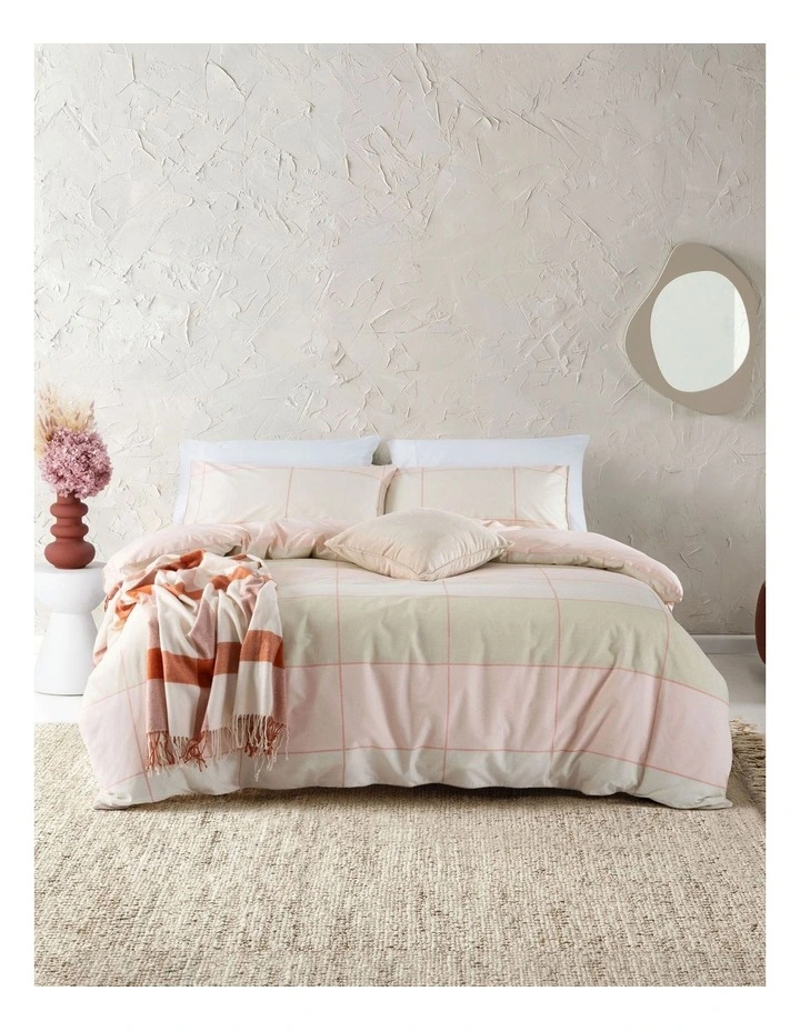 ESPRIT Phoebe Quilt Cover Set In Blush