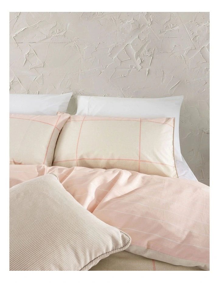ESPRIT Phoebe Quilt Cover Set In Blush - Image 2