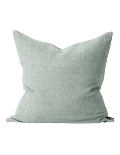 Heavy Linen Cushion In Green