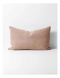 Heavy Linen Rectangle Cushion In Lotus
