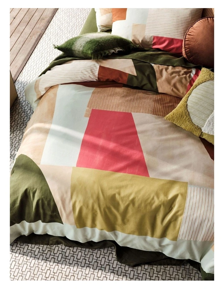 Linen House Doja Quilt Cover Set In Multi - Image 2