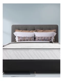 Miracoil Advance Cappuccino Medium 6 Smooth Top Mattress In White