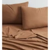 Calvin Klein CK Naturals Tencel Cotton Sheet Set In Sandalwood