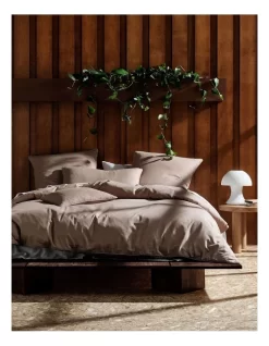 Linen House Stornoway Quilt Cover Set In Walnut