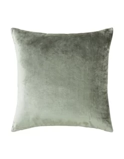 Braylon Square Cushion In Green Smoke