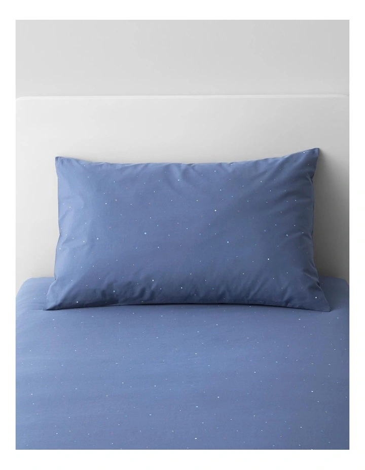 Kids Mini Spot Sheet Set In Bluebell
