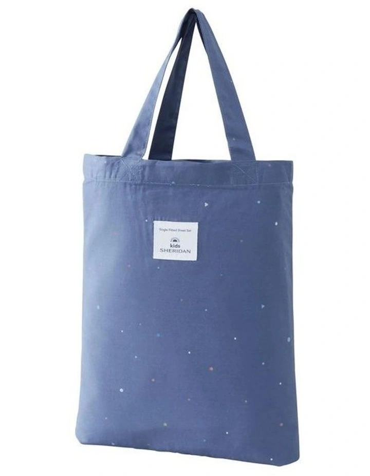 Kids Mini Spot Sheet Set In Bluebell - Image 4