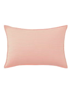 Reilly Stripe Breakfast Cushion In Papaya