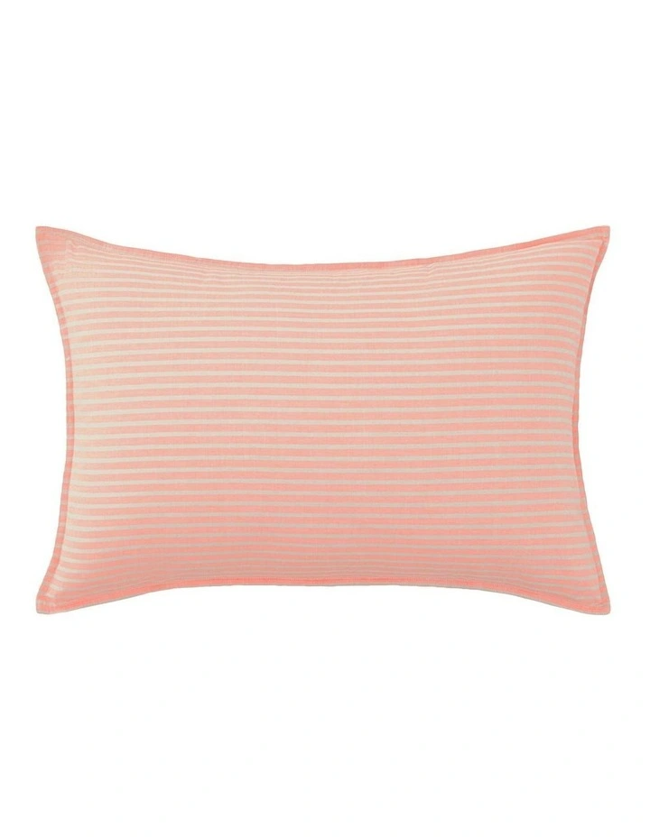 Reilly Stripe Breakfast Cushion In Papaya