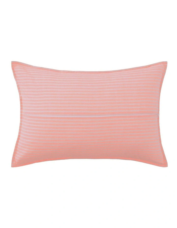 Reilly Stripe Breakfast Cushion In Papaya - Image 2