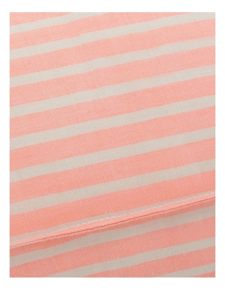 Reilly Stripe Breakfast Cushion In Papaya - Image 3