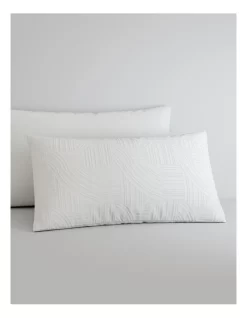 Seaton Pillowcase Pair In White