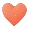 Sunny Heart Novelty Cushion In Papaya