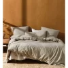 Linen House Hemp Triblend Quilt Cover Set In Walnut